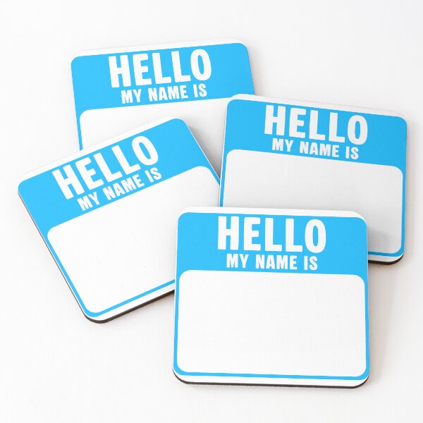 Item preview, Blue Hello My Name Is designed and sold by shockart-pl.