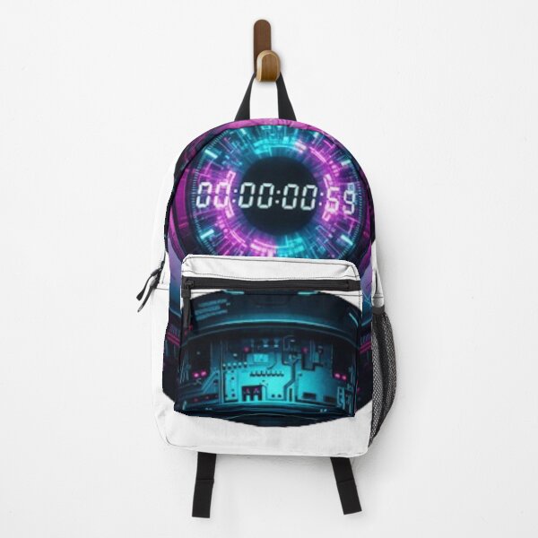 Item preview, Cyberpunk Countdown Eye | Futuristic Tech Synthwave Art designed and sold by Rosuma Designs.