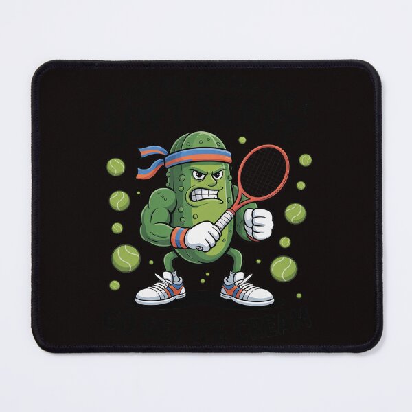 Item preview, Pickleball Lover Pun With a Pickle Playing Pickle Ball designed and sold by cherylbartlett.