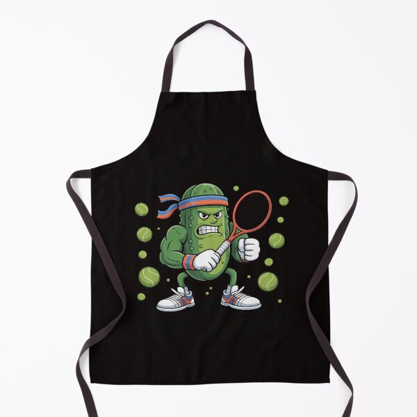 Item preview, Pickleball Lover Pun With a Pickle Playing Pickle Ball designed and sold by cherylbartlett.