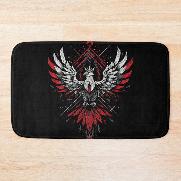 Item preview, Crimson Eagle Ascension – Geometric Power Symbol designed and sold by wolfgangrainer.