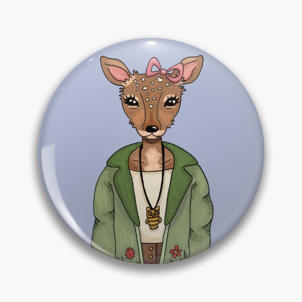 Item preview, deer girl  designed and sold by BlueStarArt.