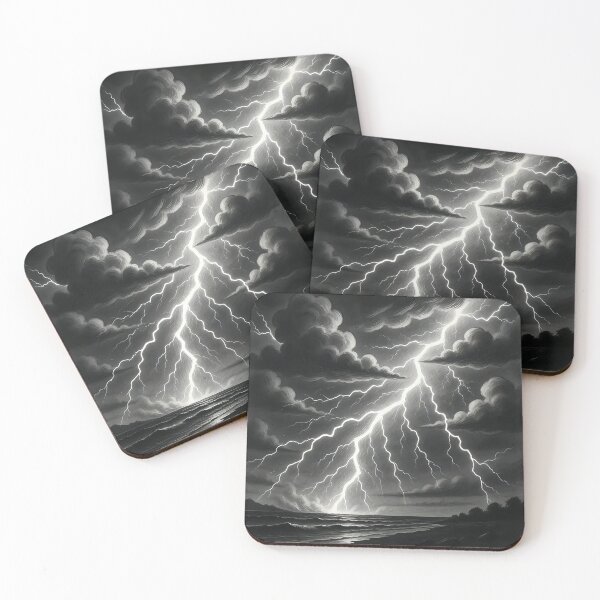 Item preview, Artistic view of a thunderstorms with lighting.  designed and sold by Nomad-Maynard.