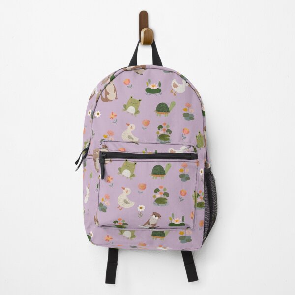 Item preview, Pond Animals & Lily Pads on Pinkish Purple designed and sold by KSimpson838.