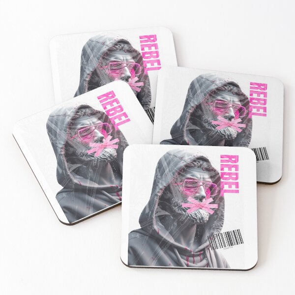 Item preview, Vaporwave Rebel Statue - Neon Cyberpunk Streetwear Aesthetics designed and sold by PI-Global.