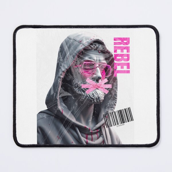 Item preview, Vaporwave Rebel Statue - Neon Cyberpunk Streetwear Aesthetics designed and sold by PI-Global.