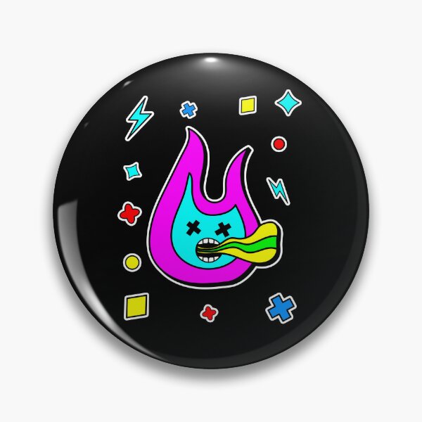 Item preview, Trippy Flame Sticker designed and sold by WeirdlyRare.