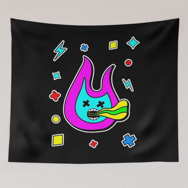 Item preview, Trippy Flame Sticker designed and sold by WeirdlyRare.