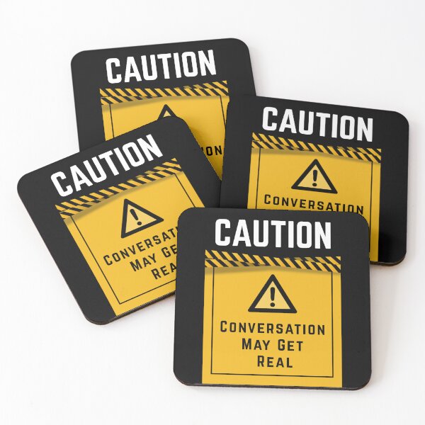 Item preview, CAUTION Conversation May Get Real – Savage Chat Warning Tee, Bigger, bolder you designed and sold by digitalbitcraft.