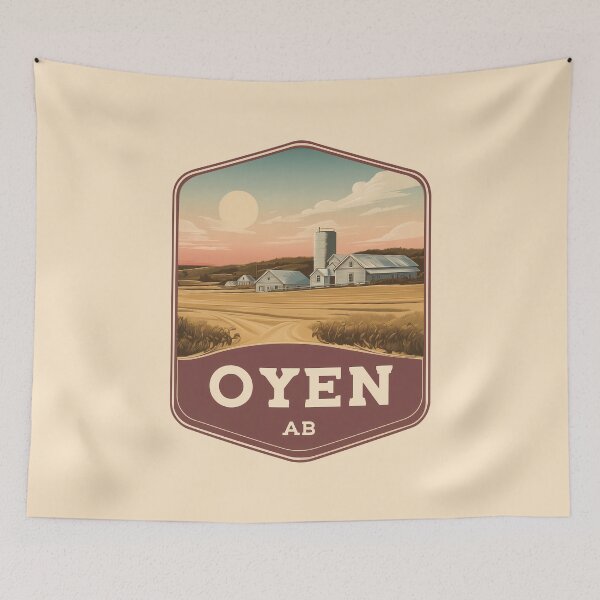 Item preview, Oyen AB Alberta Rustic Prairie Farm & Open Field Canada designed and sold by meganohm.