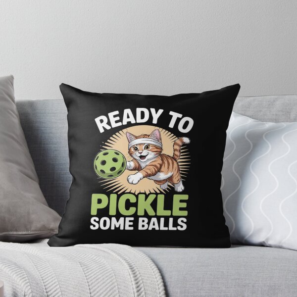 Item preview, Pickleball Gifts. Ready To Pickle Some Balls. Cat Meme designed and sold by joedavila.