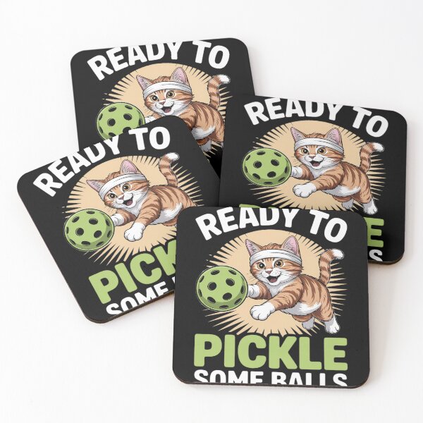 Item preview, Pickleball Gifts. Ready To Pickle Some Balls. Cat Meme designed and sold by joedavila.