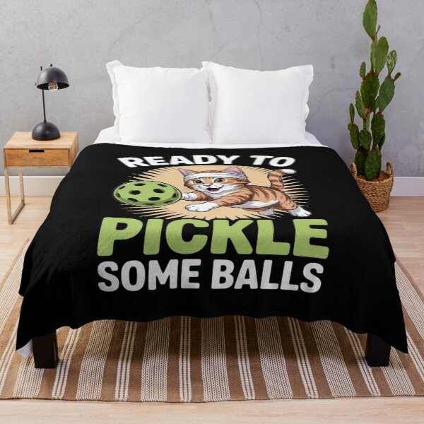 Item preview, Pickleball Gifts. Ready To Pickle Some Balls. Cat Meme designed and sold by joedavila.