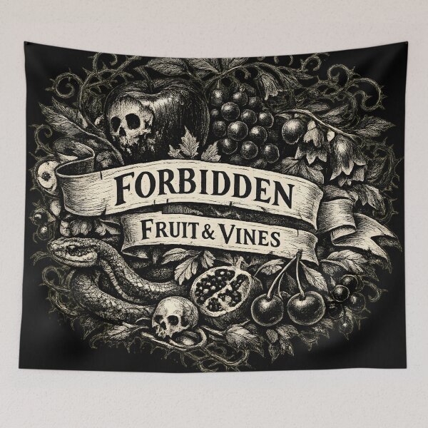 Item preview, Forbidden Fruit & Vines – Gothic Temptation Botanical designed and sold by Mouraludia.