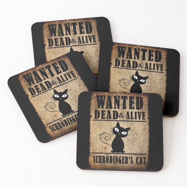 Item preview, Schrodinger's Cat Wanted Dead & Alive designed and sold by ryadhamdan.