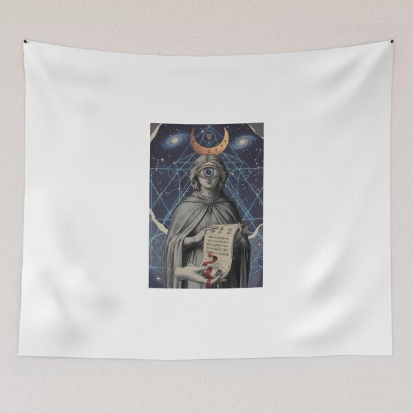 Item preview, Cosmic Oracle Digital Print | Surreal Cyclops Wall Art | Celestial Sacred Geometry Decor | Mystical Esoteric Poster designed and sold by apixelwall.