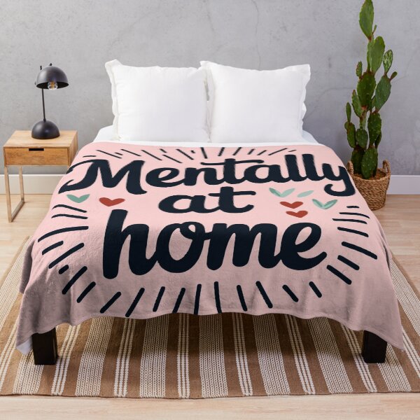Item preview, Mentally at Home - Tipografía Vintage Negra Minimalista designed and sold by artemiostudio.