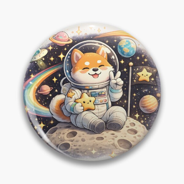 Item preview, Cute Astronaut Shiba Dream designed and sold by BloomOfDesign.