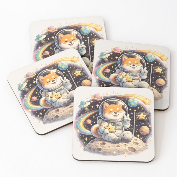 Item preview, Cute Astronaut Shiba Dream designed and sold by BloomOfDesign.