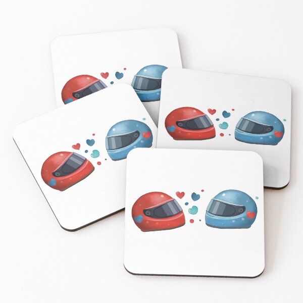 Item preview, Motorcycle Helmet Love – Cute Valentine Riders designed and sold by KomparrowStudio.