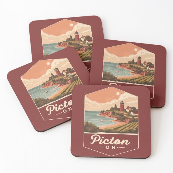 Item preview, Picton, Ontario ON Canada Sunset Vineyard & Lighthouse Coastal designed and sold by meganohm.