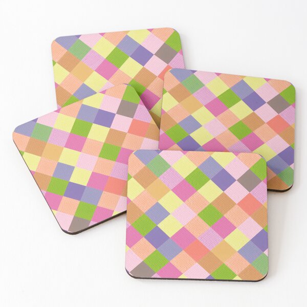 Item preview, Colorful Eclectic Diamond Check Woven Patchwork Pattern designed and sold by kierkegaard.