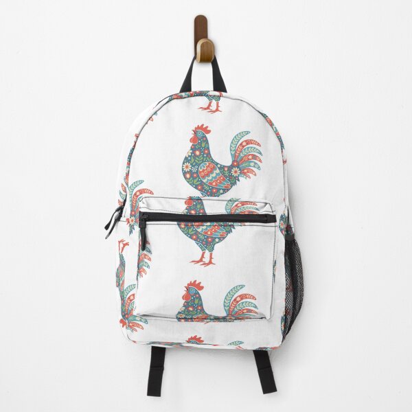 Item preview, Swedish Flower Hen Rooster – © heidiannemorris Scandinavian Folk Art. designed and sold by FOLK ART FUSION by heidiannemorris.