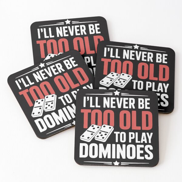Item preview, Never Too Old To Play Dominoes designed and sold by jewellmeyers.