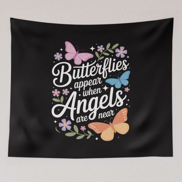 Item preview, Nature Flowers Butterflies Appear When Angels designed and sold by jewellmeyers.
