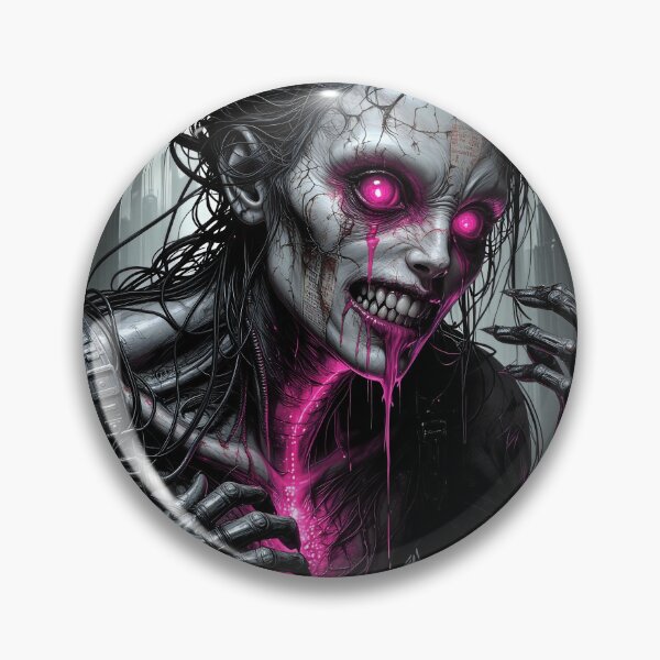 Item preview, Cybernetic Horror Entity in Neon Dystopia designed and sold by Insomnia Art Designs.