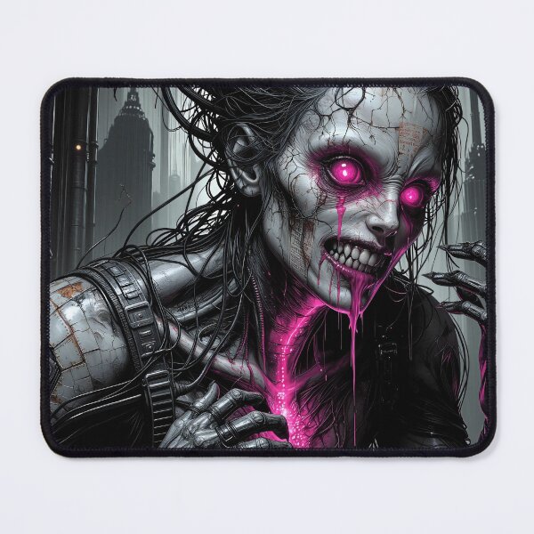 Item preview, Cybernetic Horror Entity in Neon Dystopia designed and sold by Insomnia Art Designs.