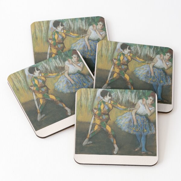 Item preview, Edgar Degas Harlequin Columbine Impressionism designed and sold by LaFabricaArt.