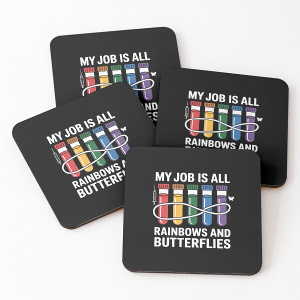 Item preview, My Job Is All Rainbows & Butterflies Lab Tech Phlebotomist designed and sold by traceydowns.