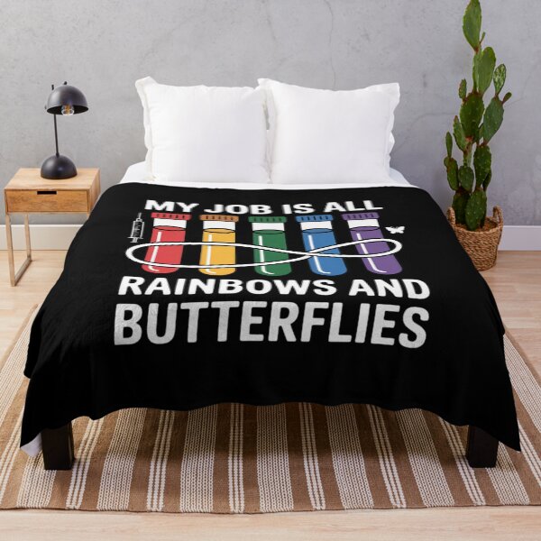 Item preview, My Job Is All Rainbows & Butterflies Lab Tech Phlebotomist designed and sold by traceydowns.