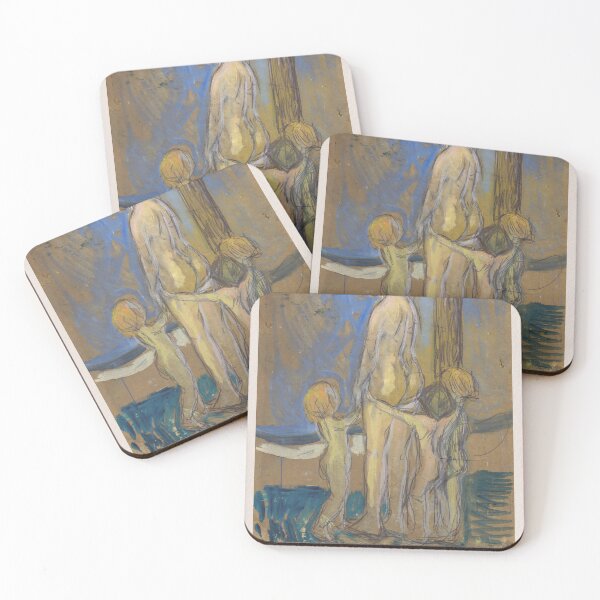 Item preview, Edvard Munch Woman Children Expressionism designed and sold by LaFabricaArt.