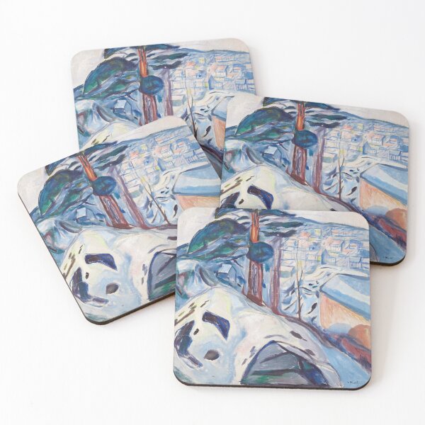 Item preview, Edvard Munch Winter Landscape Expressionism designed and sold by LaFabricaArt.