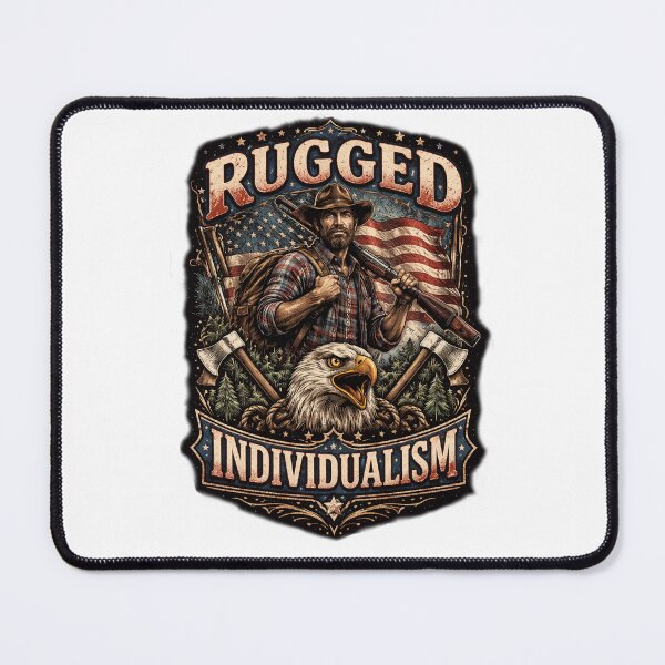 Item preview, Rugged Individualism with Eagle designed and sold by MelHer.