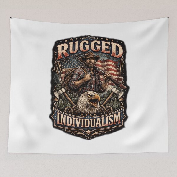 Item preview, Rugged Individualism with Eagle designed and sold by MelHer.