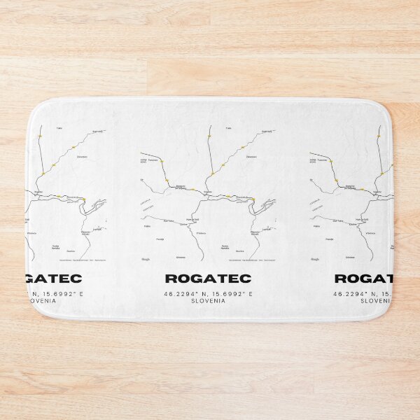 Item preview, Rogatec Slovenia Map Print | Coordinates Minimalist City Wall Art designed and sold by RM-Journey.