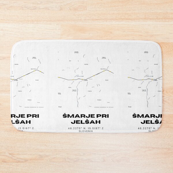 Item preview, Šmarje pri Jelšah Slovenia Map Print | Coordinates Minimalist City Wall Art designed and sold by RM-Journey.