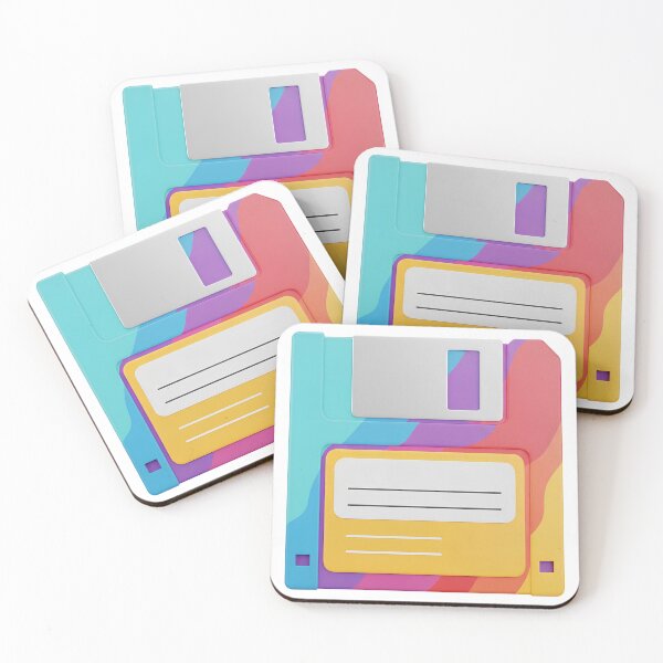 Item preview, 90s Retro Floppy Disk - Colorful 3D Aesthetic designed and sold by kreature56.