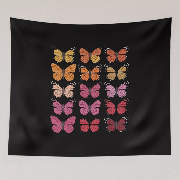 Item preview, Lesbian Flag Colour Butterfly Subtle Sapphic Pride Aesthetic designed and sold by jewellmeyers.