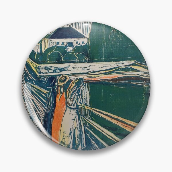 Item preview, Edvard Munch Girls on Bridge Poster designed and sold by LaFabricaArt.