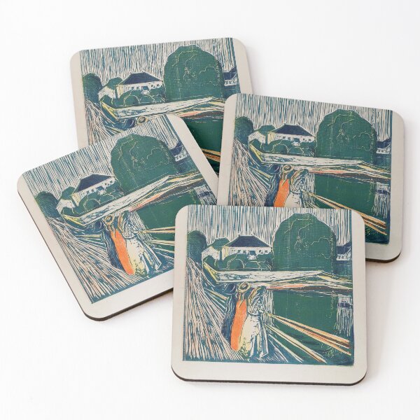 Item preview, Edvard Munch Girls on Bridge Poster designed and sold by LaFabricaArt.