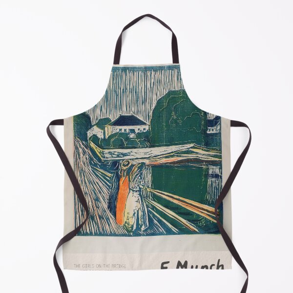 Item preview, Edvard Munch Girls on Bridge Poster designed and sold by LaFabricaArt.