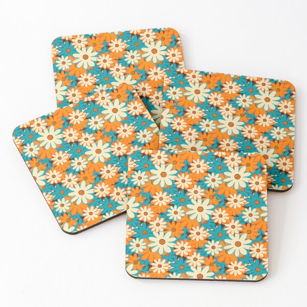 Item preview, Groovy Blooms Retro Floral Seamless Pattern designed and sold by Clara Fruggeri.