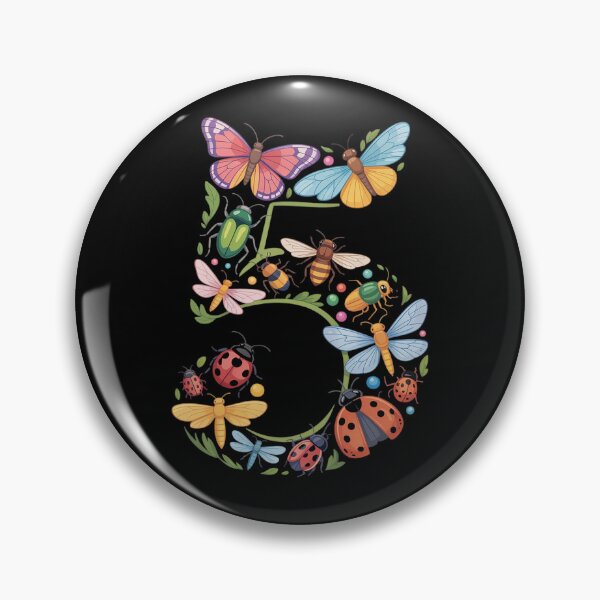Item preview, Kids 5th Birthday Bugs Insects Beetles Boys Girls 5 Year Old designed and sold by traceydowns.