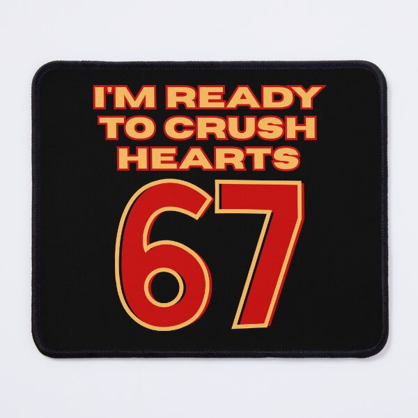 Item preview, I'm Ready to Crush 67 Hearts Retro Illustration  designed and sold by StaticMood.
