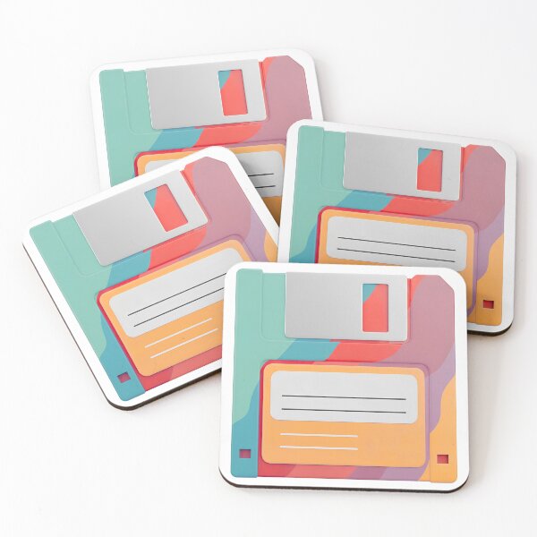 Item preview, 90s Retro Floppy Disk - Colorful 3D Aesthetic designed and sold by kreature56.