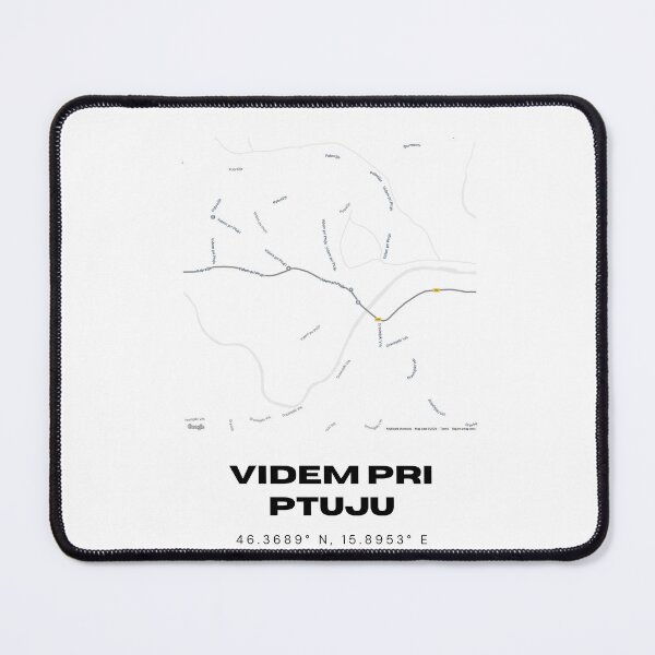 Item preview, Videm pri Ptuju Slovenia Map Print | Coordinates Minimalist City Wall Art designed and sold by RM-Journey.